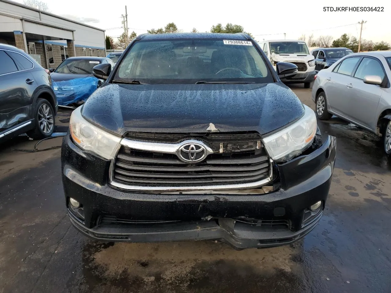 2014 Toyota Highlander Xle VIN: 5TDJKRFH0ES036422 Lot: 79388614