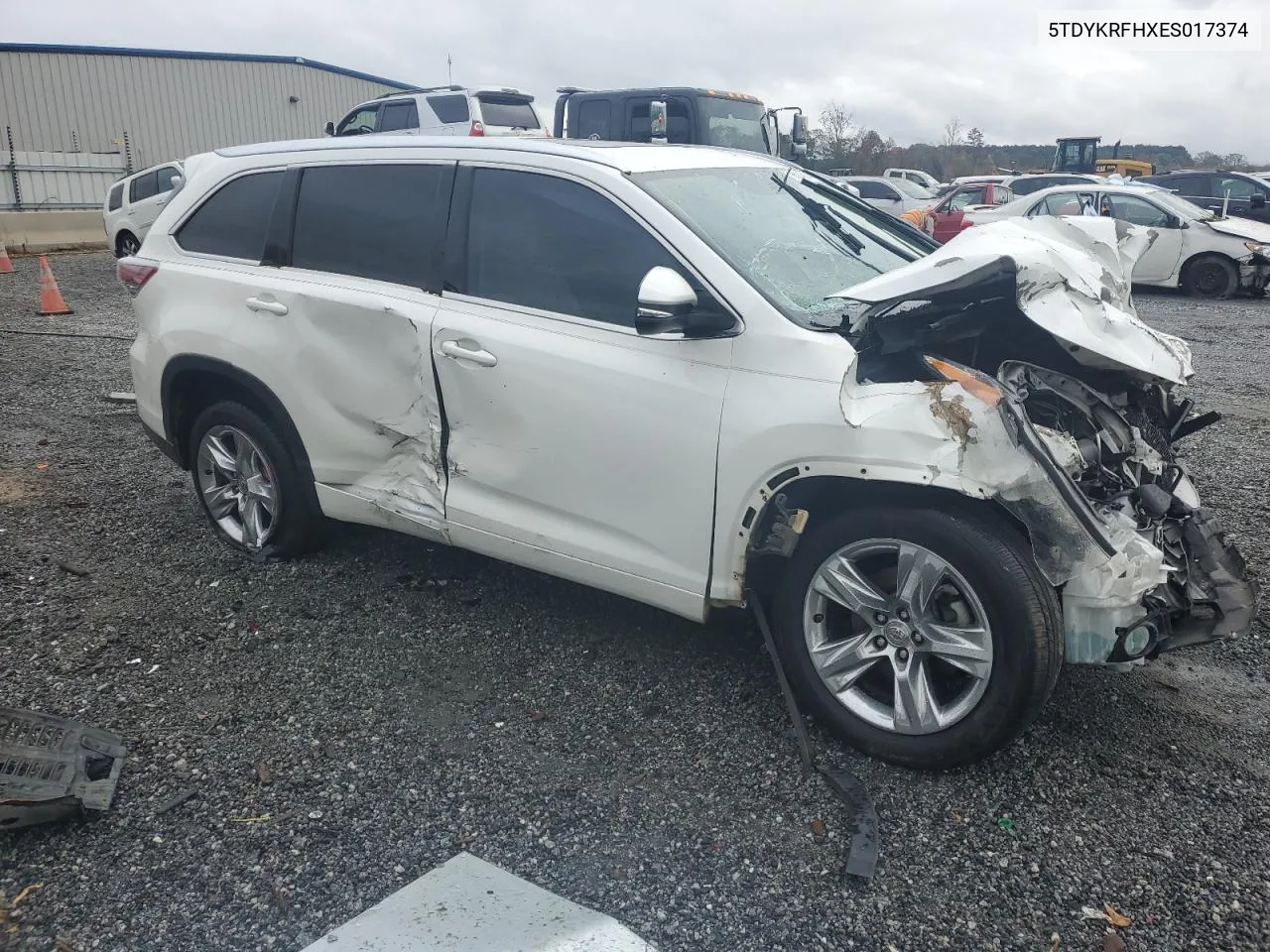 2014 Toyota Highlander Limited VIN: 5TDYKRFHXES017374 Lot: 79624614