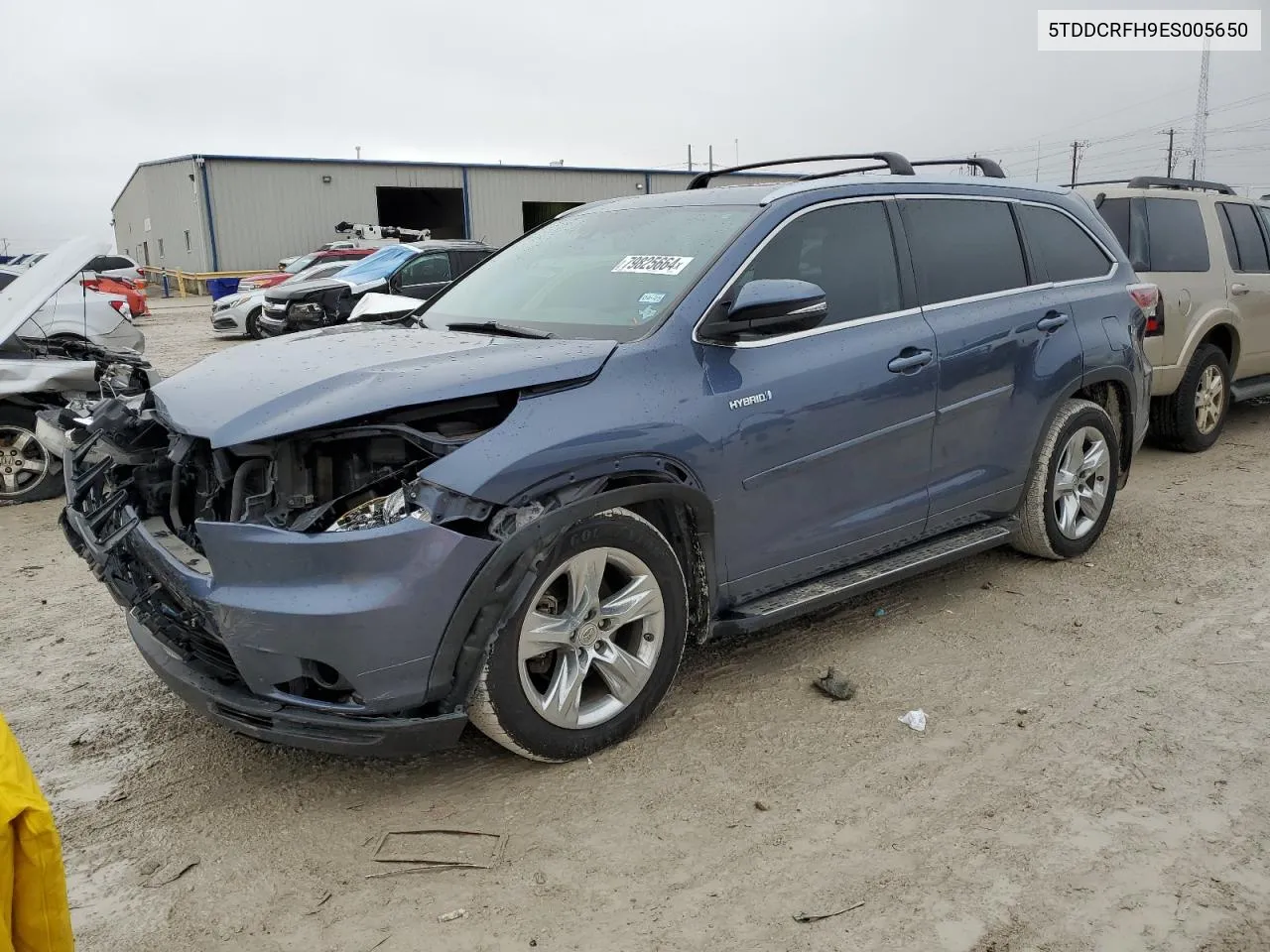 2014 Toyota Highlander Hybrid Limited VIN: 5TDDCRFH9ES005650 Lot: 79825664