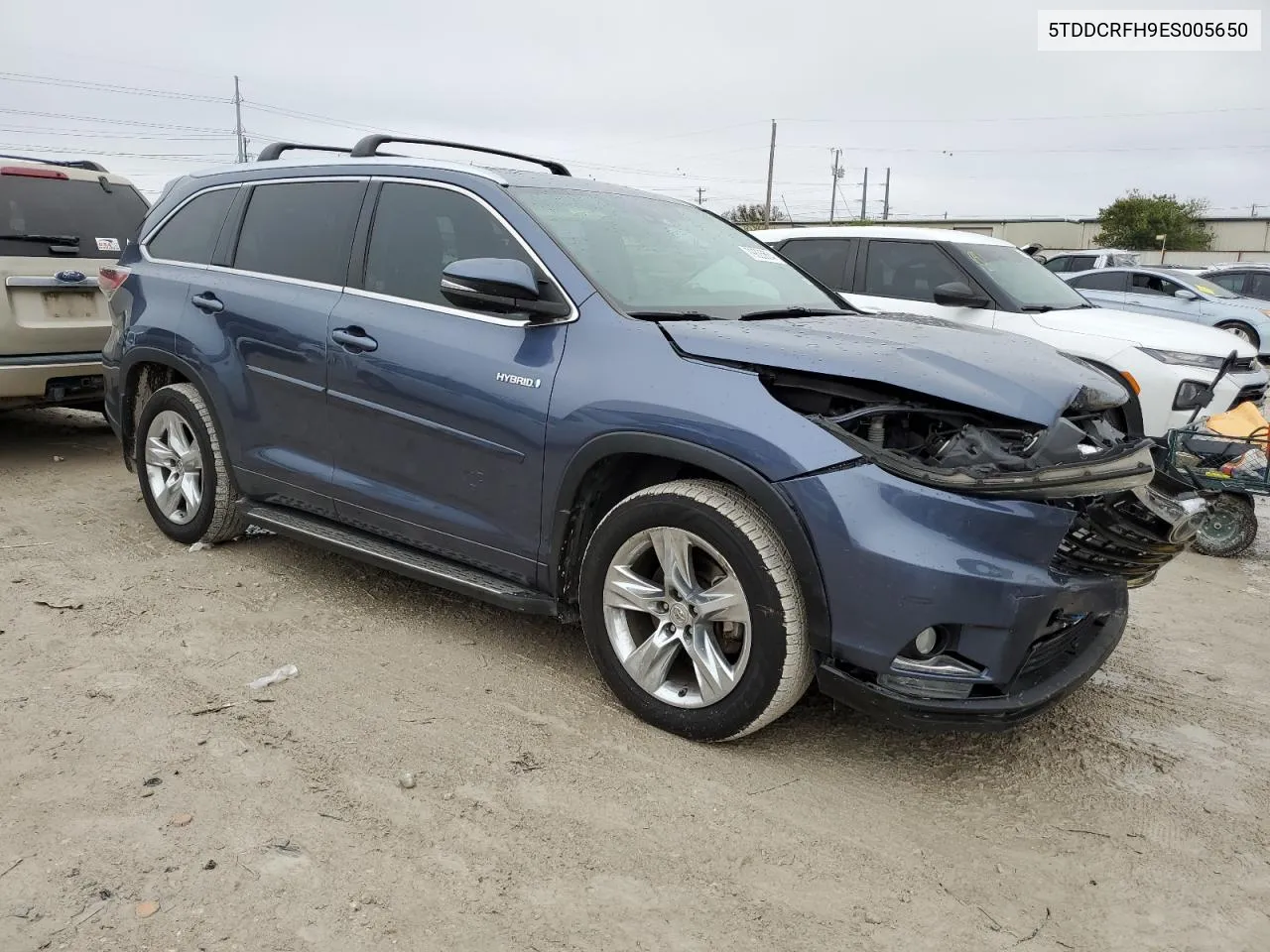 2014 Toyota Highlander Hybrid Limited VIN: 5TDDCRFH9ES005650 Lot: 79825664