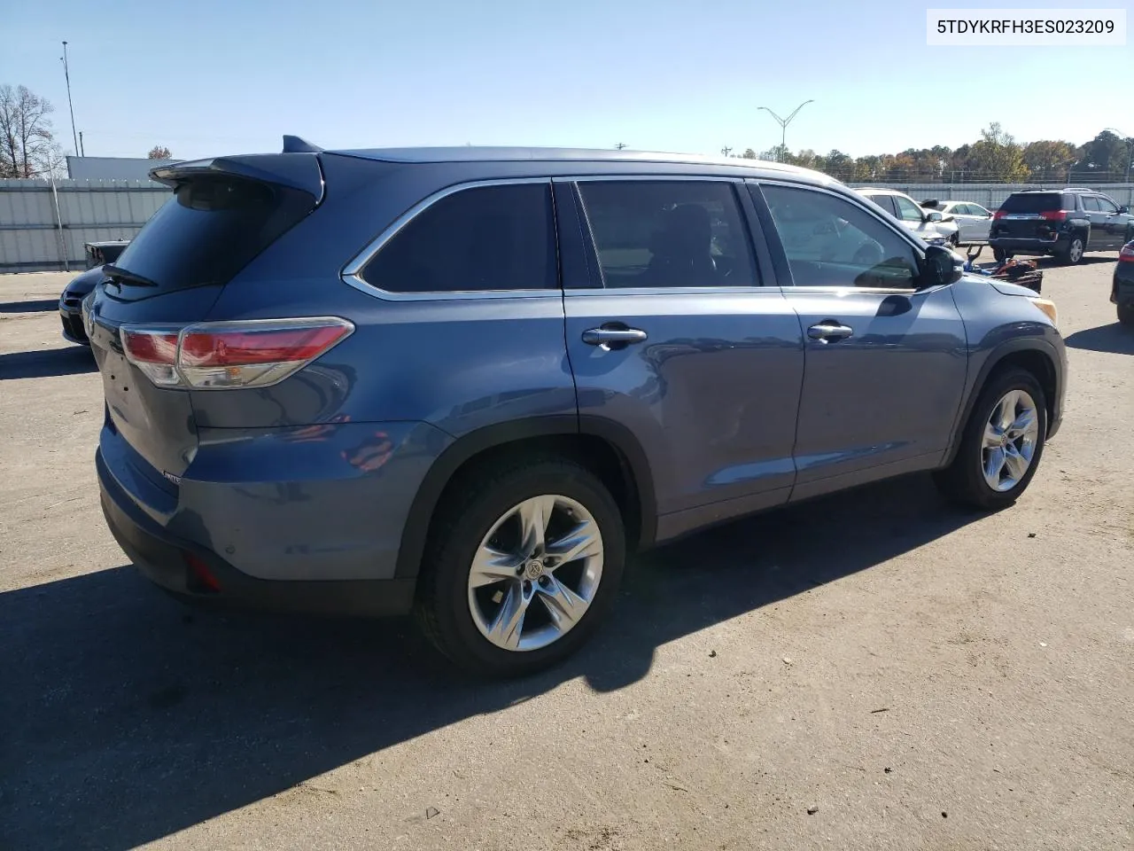 2014 Toyota Highlander Limited VIN: 5TDYKRFH3ES023209 Lot: 80476854