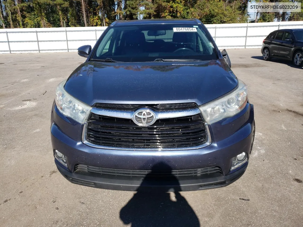 2014 Toyota Highlander Limited VIN: 5TDYKRFH3ES023209 Lot: 80476854