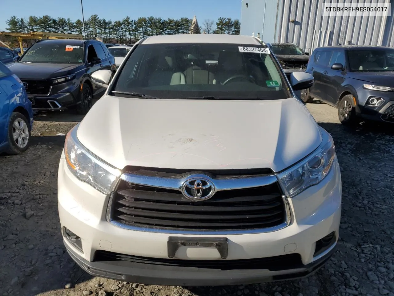 2014 Toyota Highlander Le VIN: 5TDBKRFH9ES054017 Lot: 80537484