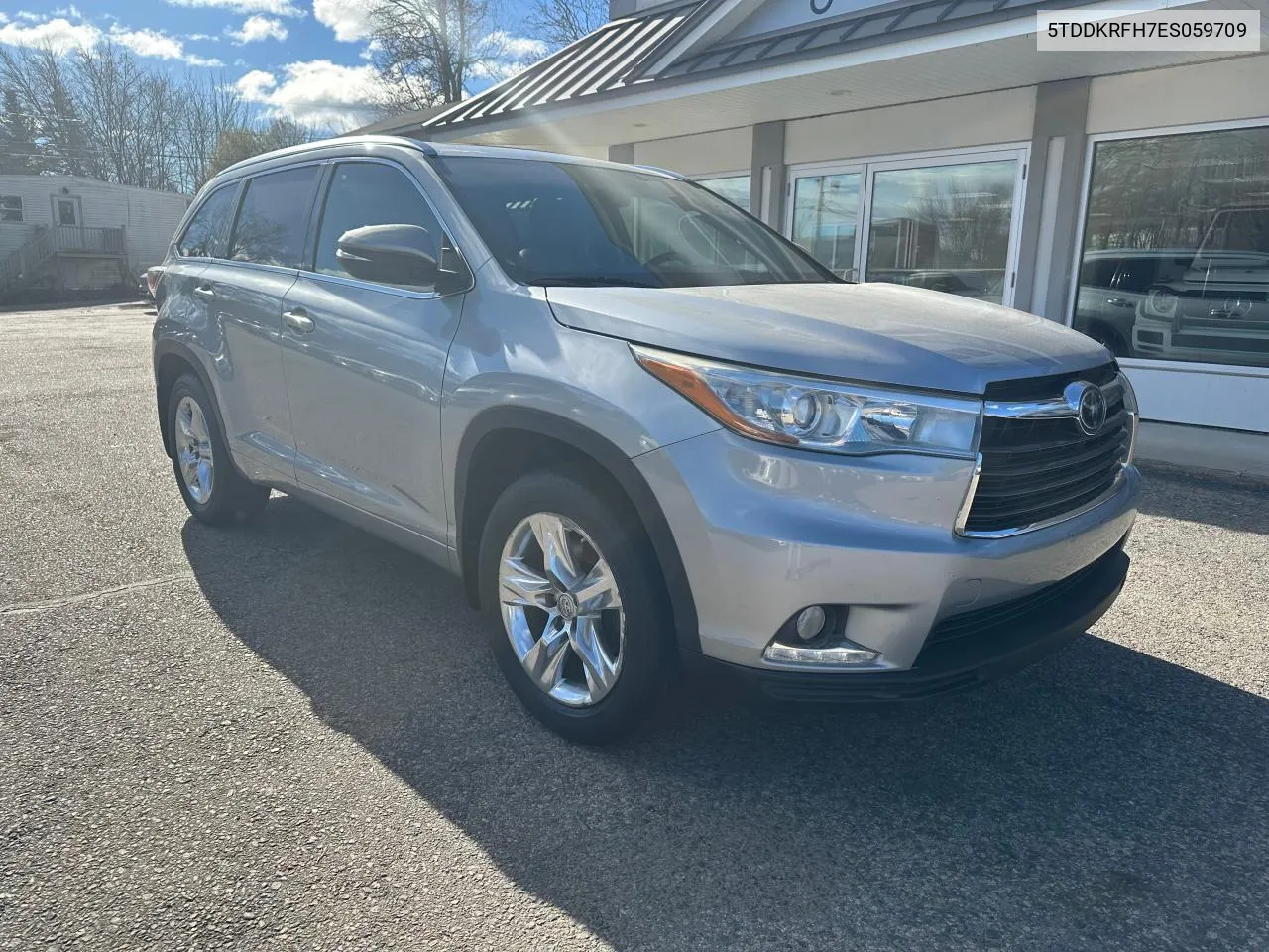 2014 Toyota Highlander Limited VIN: 5TDDKRFH7ES059709 Lot: 80703304