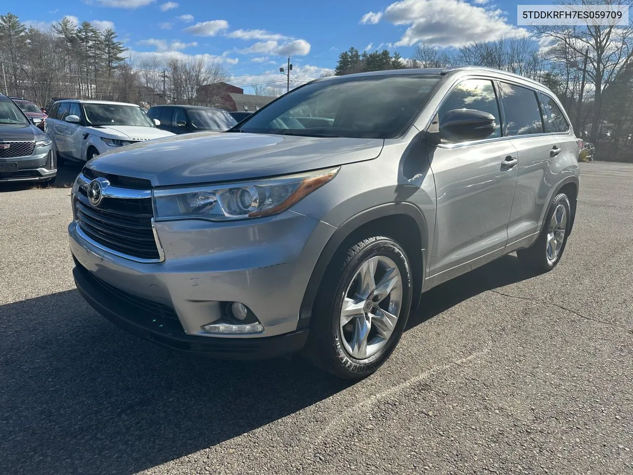 2014 Toyota Highlander Limited VIN: 5TDDKRFH7ES059709 Lot: 80703304