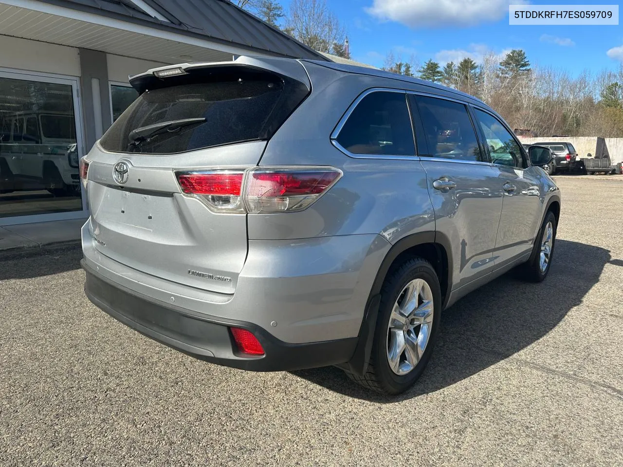 2014 Toyota Highlander Limited VIN: 5TDDKRFH7ES059709 Lot: 80703304