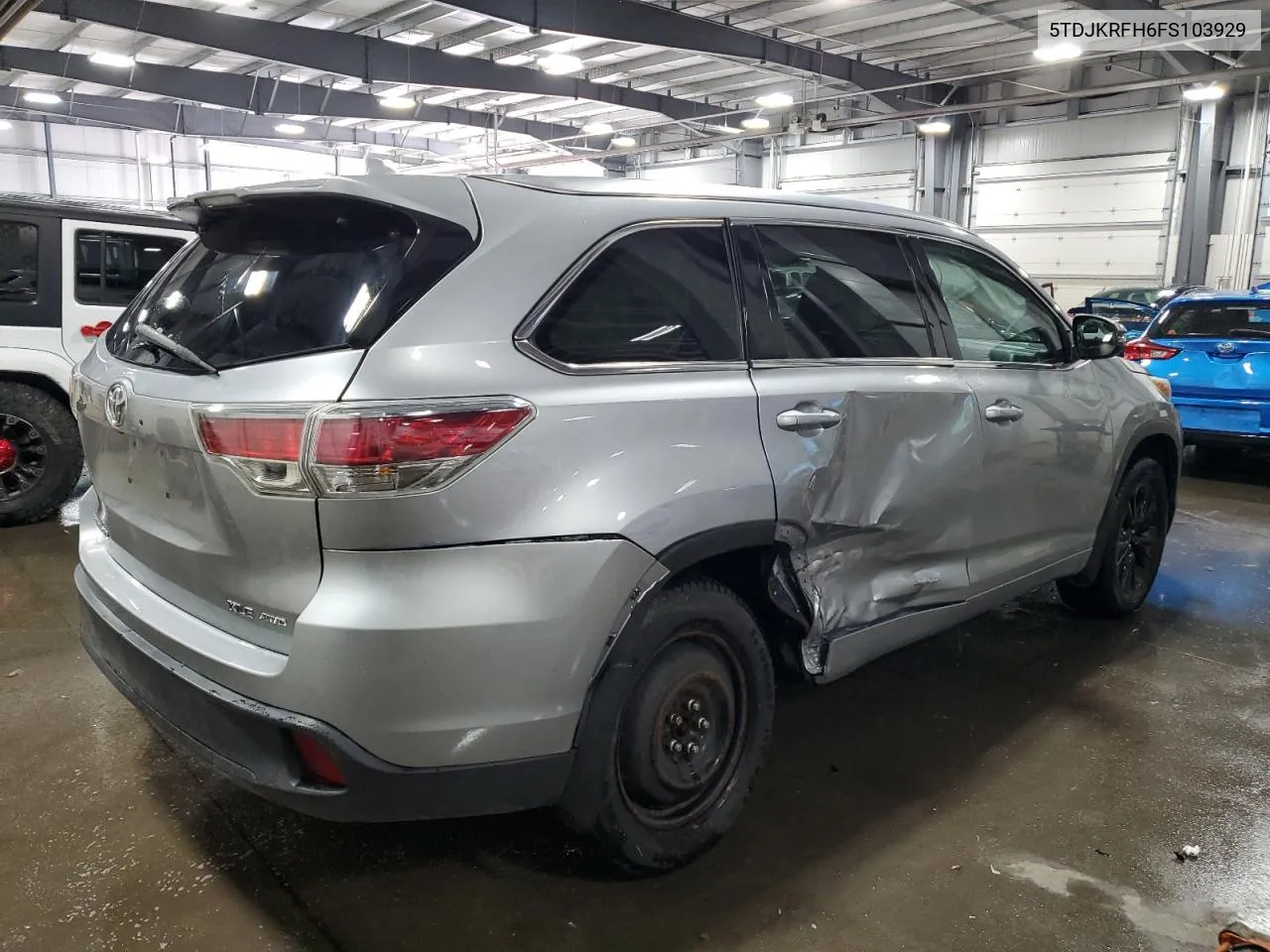 5TDJKRFH6FS103929 2015 Toyota Highlander Xle