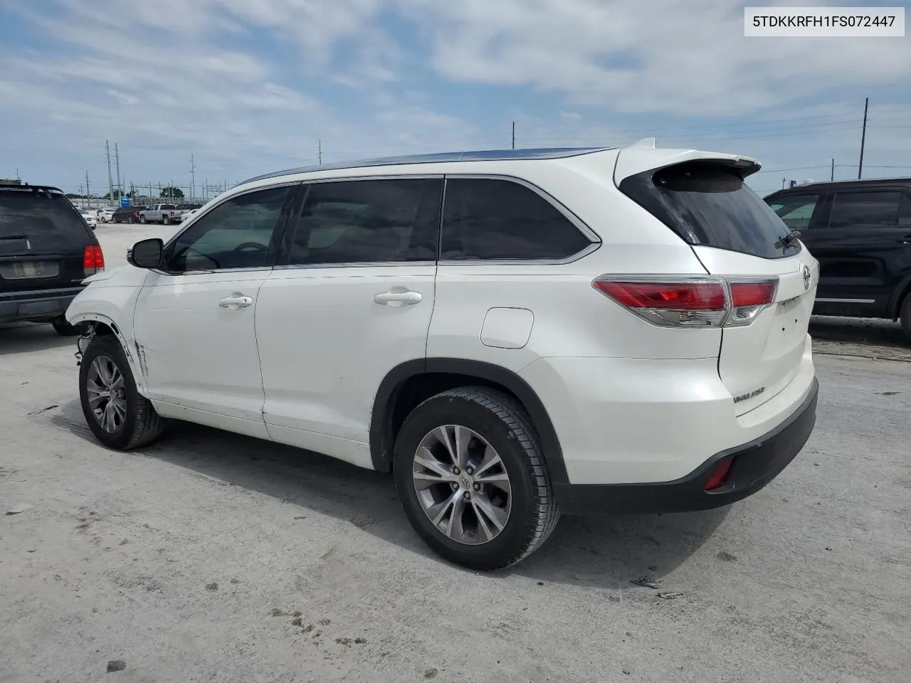 2015 Toyota Highlander Xle VIN: 5TDKKRFH1FS072447 Lot: 57838994