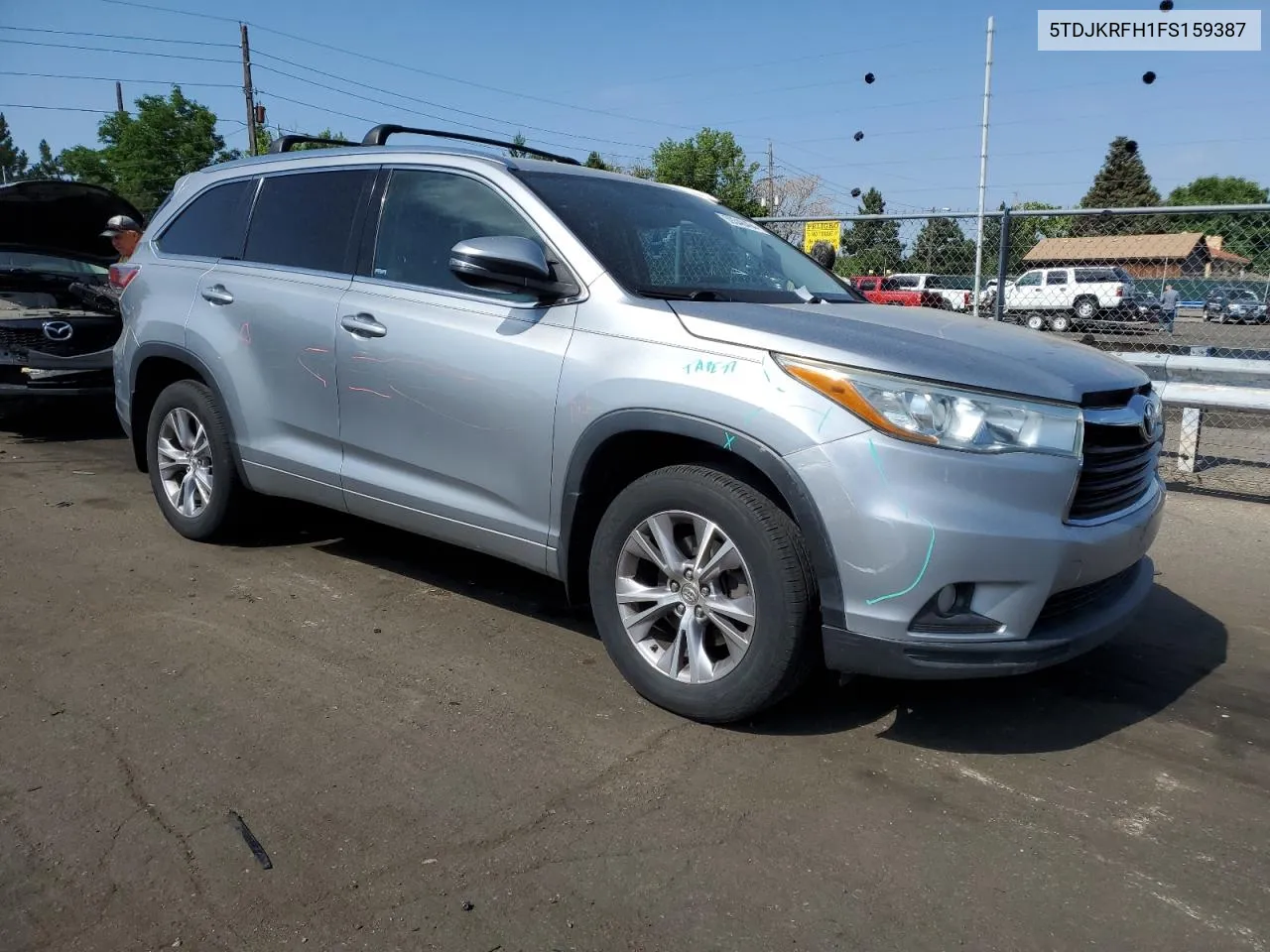 5TDJKRFH1FS159387 2015 Toyota Highlander Xle