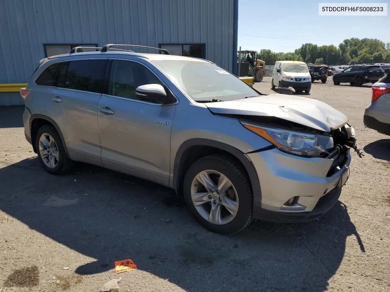 5TDDCRFH6FS008233 2015 Toyota Highlander Hybrid Limited