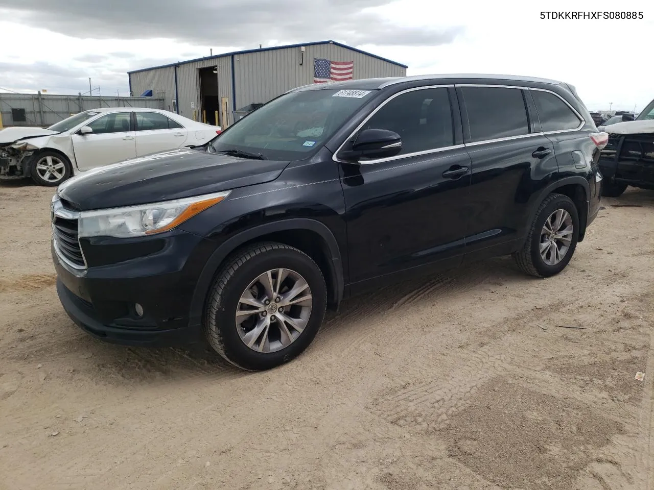 2015 Toyota Highlander Xle VIN: 5TDKKRFHXFS080885 Lot: 61748814