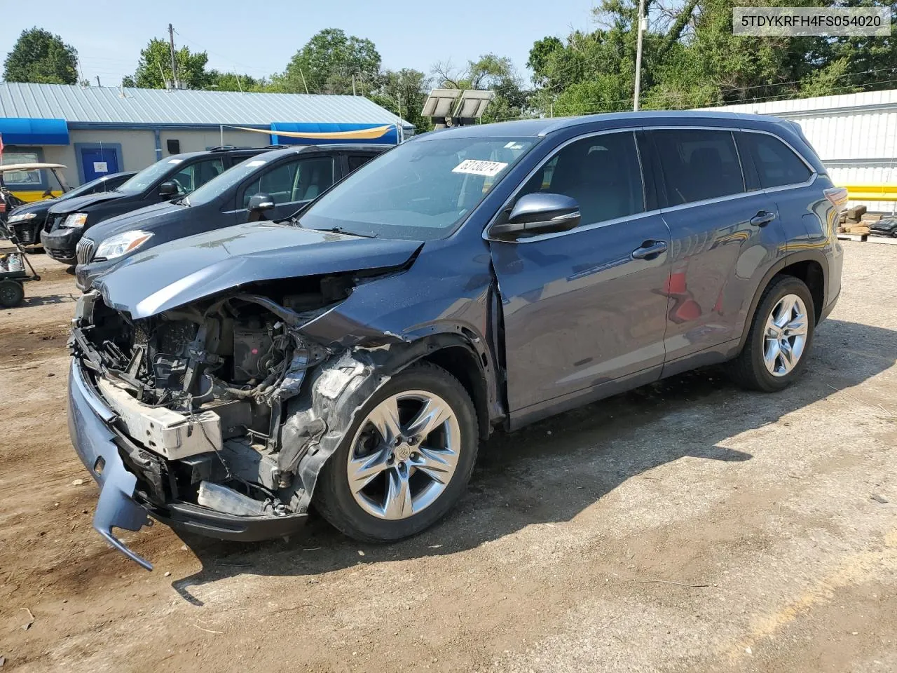 2015 Toyota Highlander Limited VIN: 5TDYKRFH4FS054020 Lot: 63130274