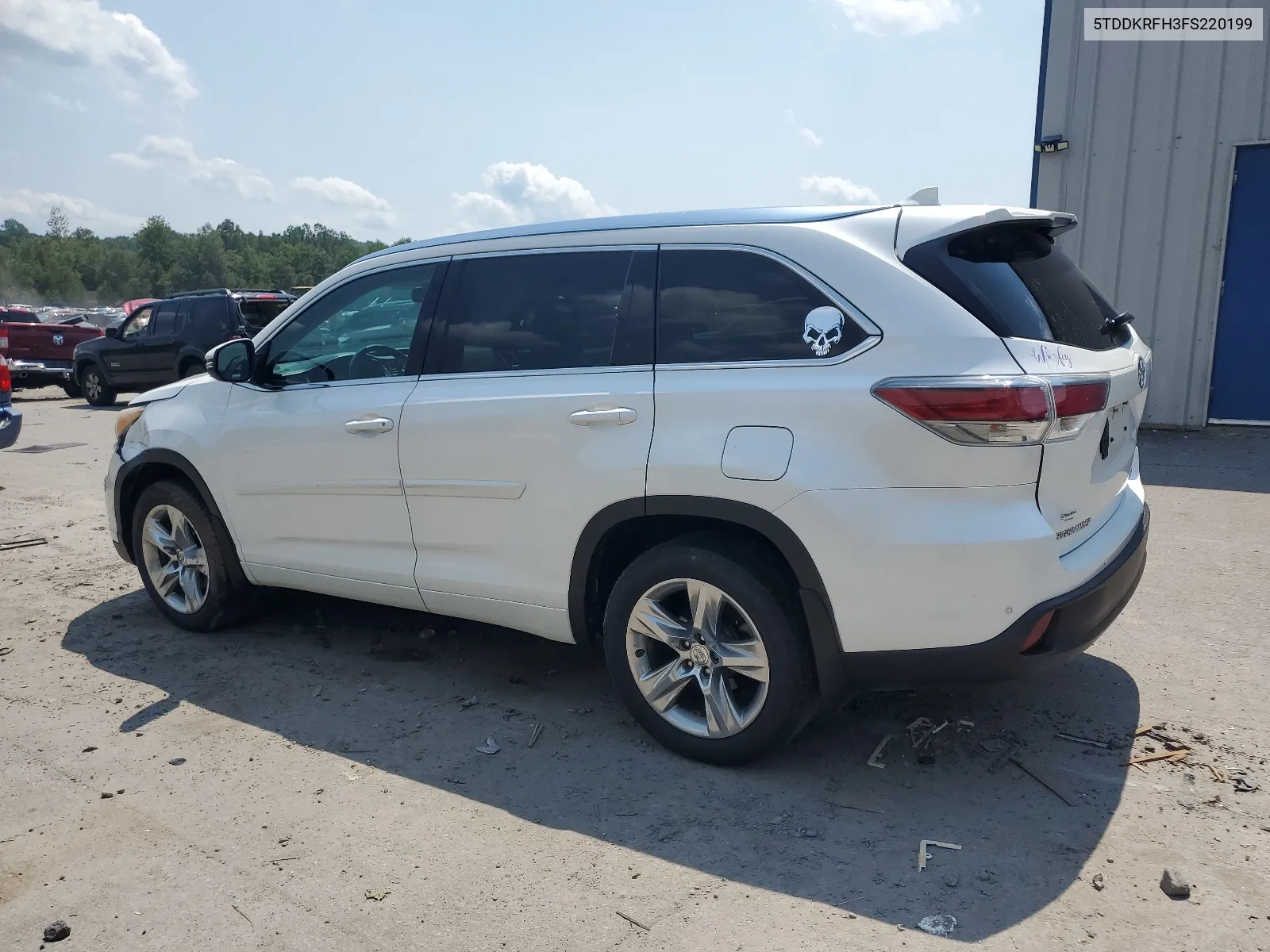 2015 Toyota Highlander Limited VIN: 5TDDKRFH3FS220199 Lot: 63242864