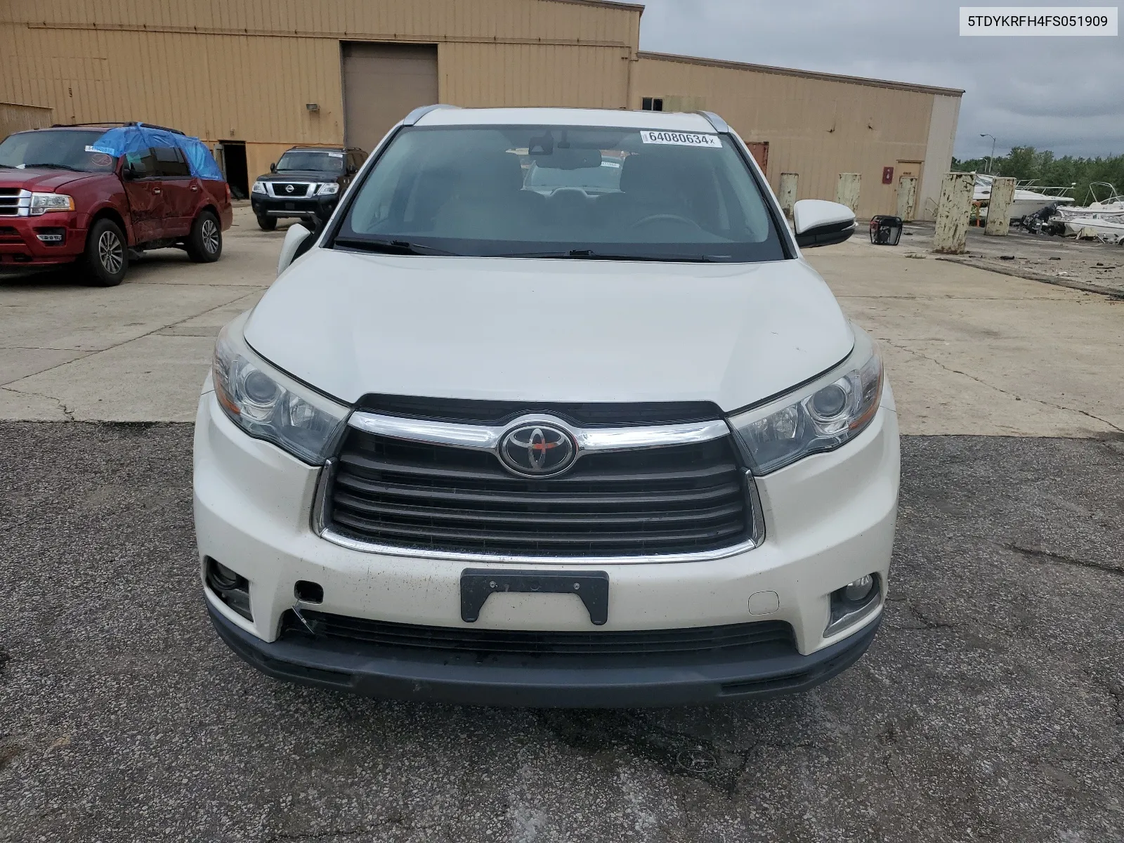 2015 Toyota Highlander Limited VIN: 5TDYKRFH4FS051909 Lot: 64080634