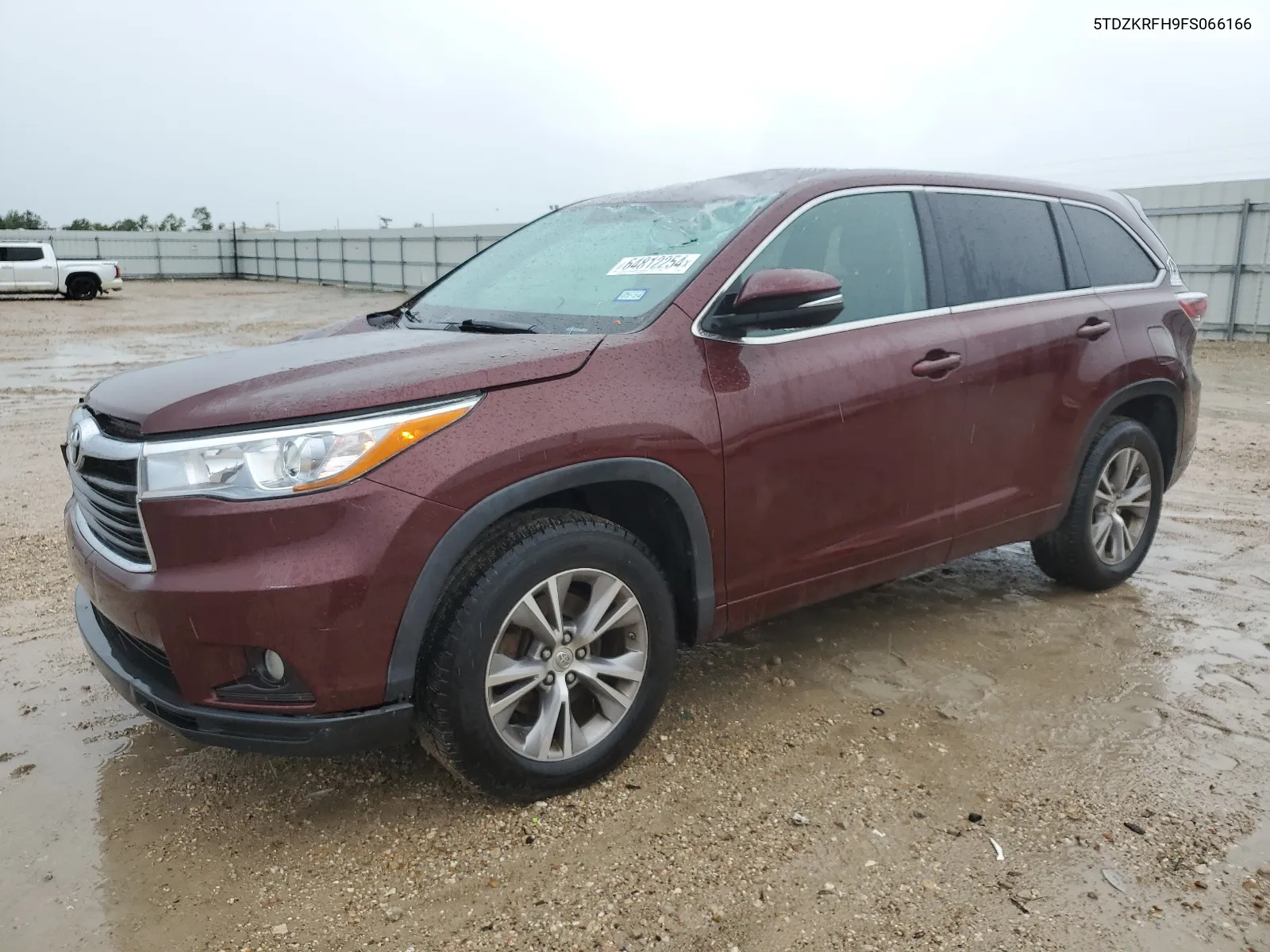 2015 Toyota Highlander Le VIN: 5TDZKRFH9FS066166 Lot: 64812254