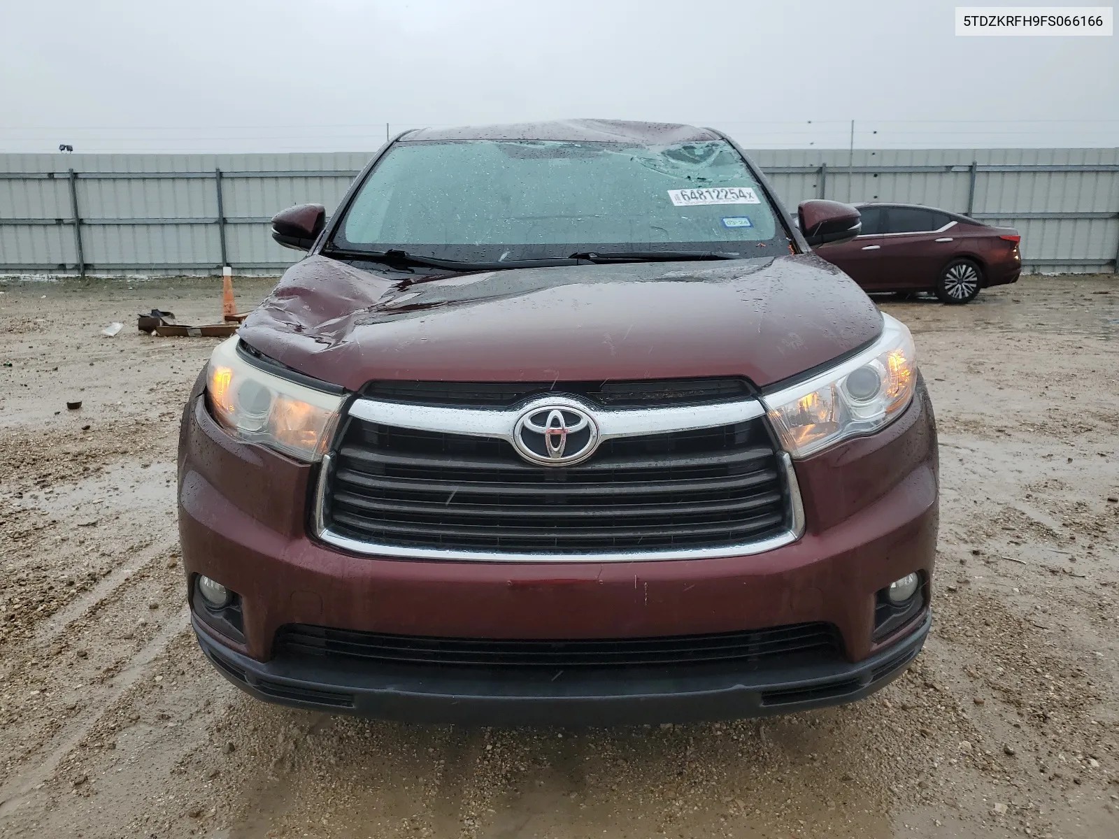 2015 Toyota Highlander Le VIN: 5TDZKRFH9FS066166 Lot: 64812254