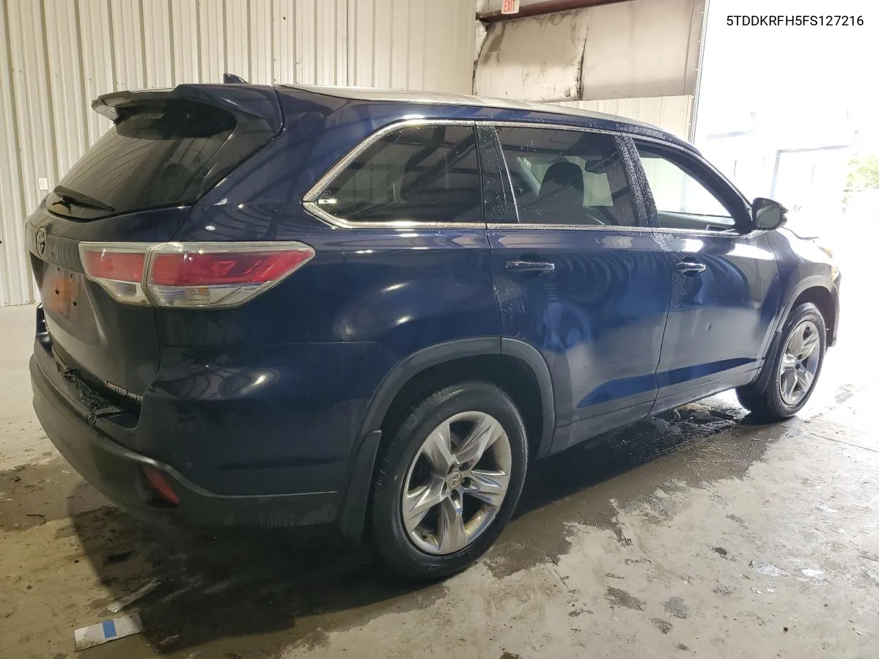 2015 Toyota Highlander Limited VIN: 5TDDKRFH5FS127216 Lot: 65232604