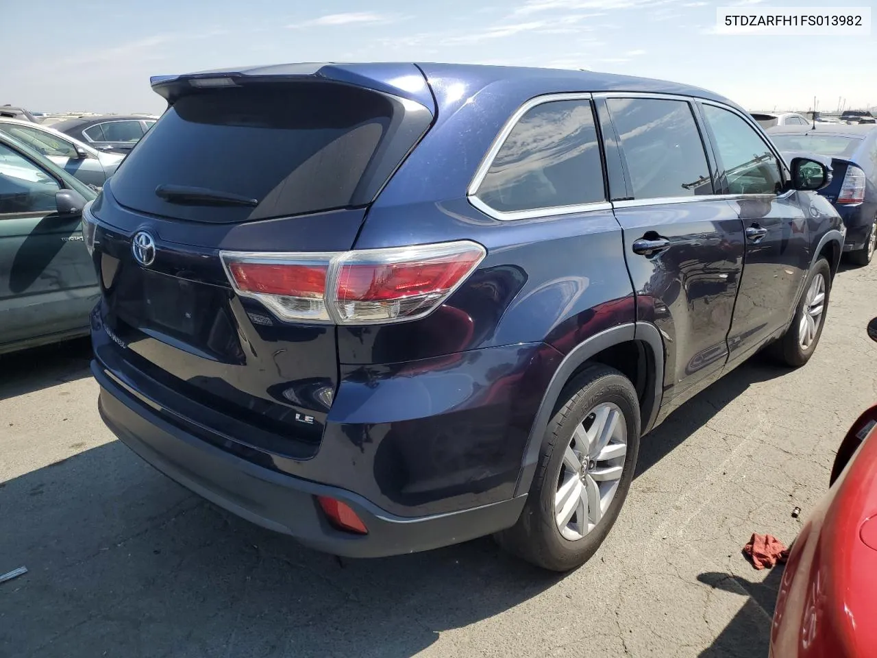 2015 Toyota Highlander Le VIN: 5TDZARFH1FS013982 Lot: 66572614