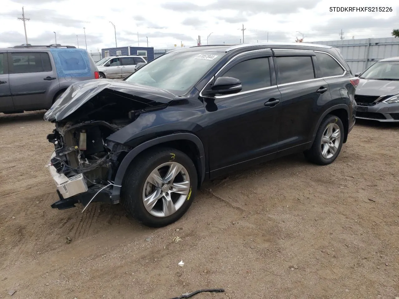 2015 Toyota Highlander Limited VIN: 5TDDKRFHXFS215226 Lot: 67057844