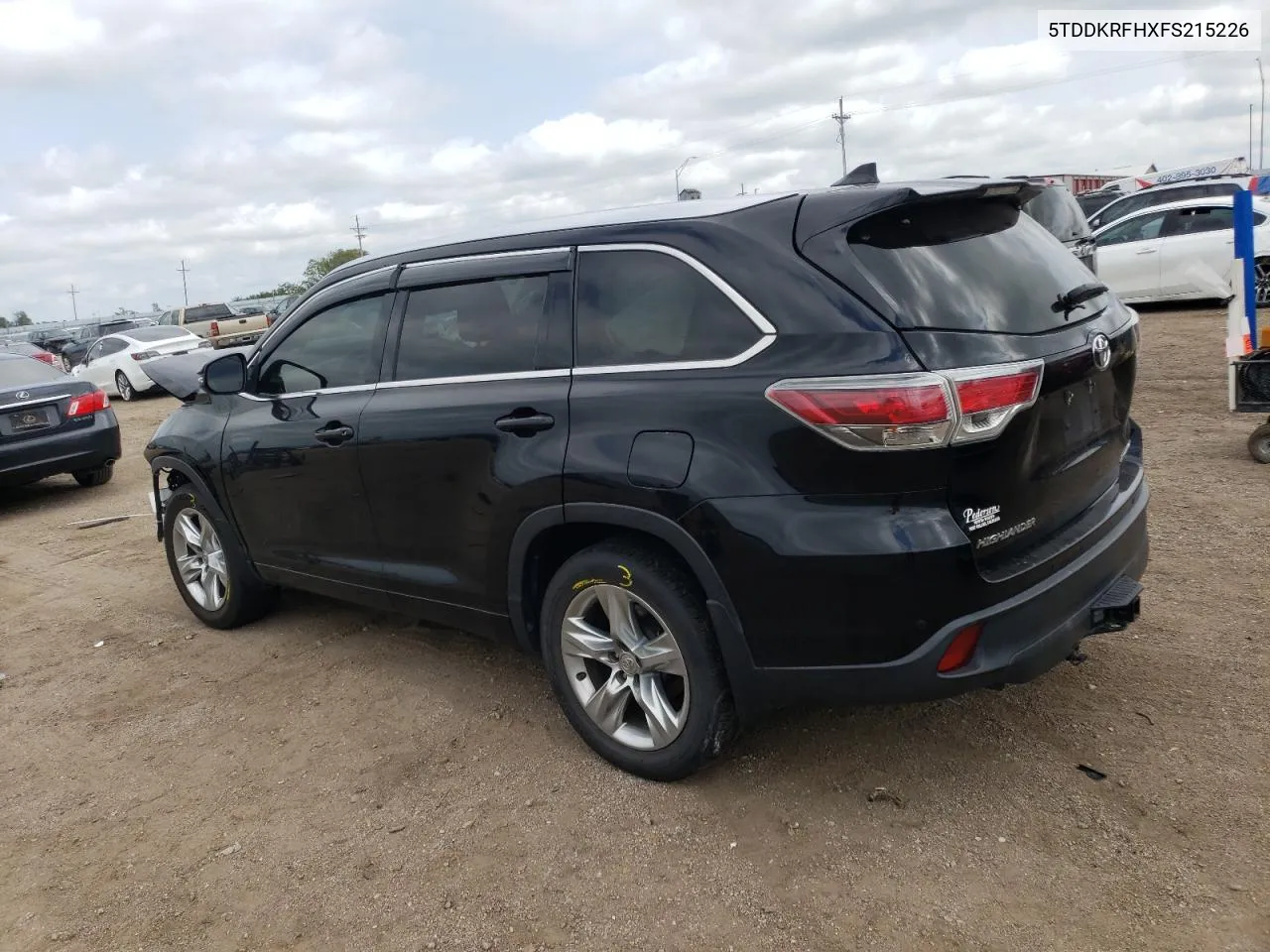 2015 Toyota Highlander Limited VIN: 5TDDKRFHXFS215226 Lot: 67057844