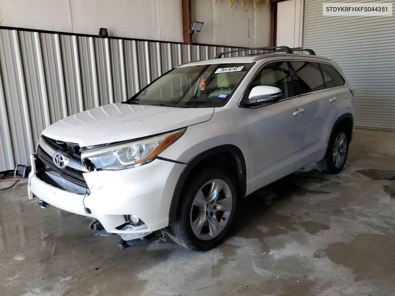 5TDYKRFHXFS044351 2015 Toyota Highlander Limited