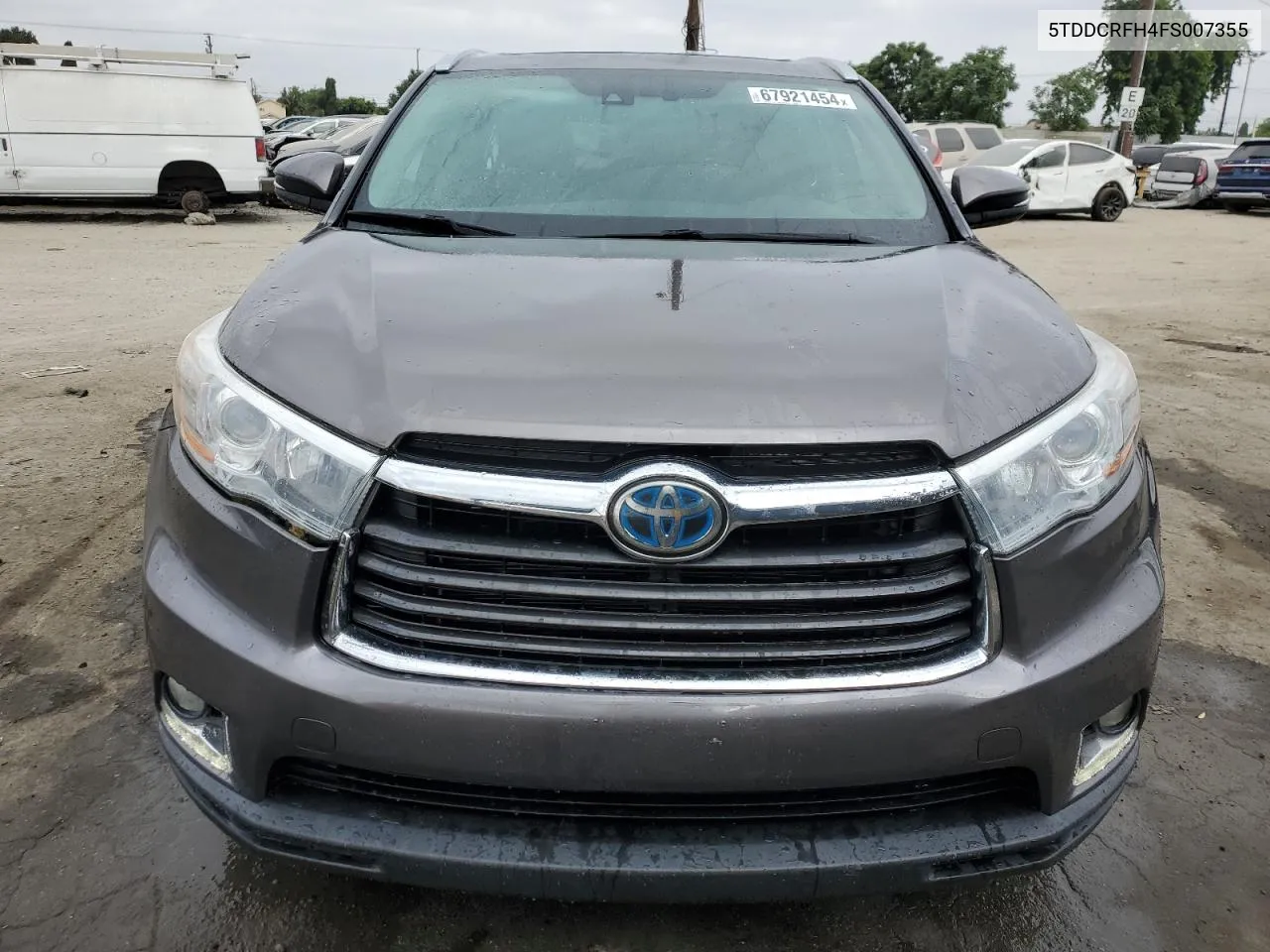 2015 Toyota Highlander Hybrid Limited VIN: 5TDDCRFH4FS007355 Lot: 67921454