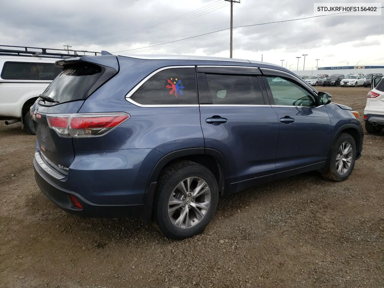 5TDJKRFH0FS156402 2015 Toyota Highlander Xle