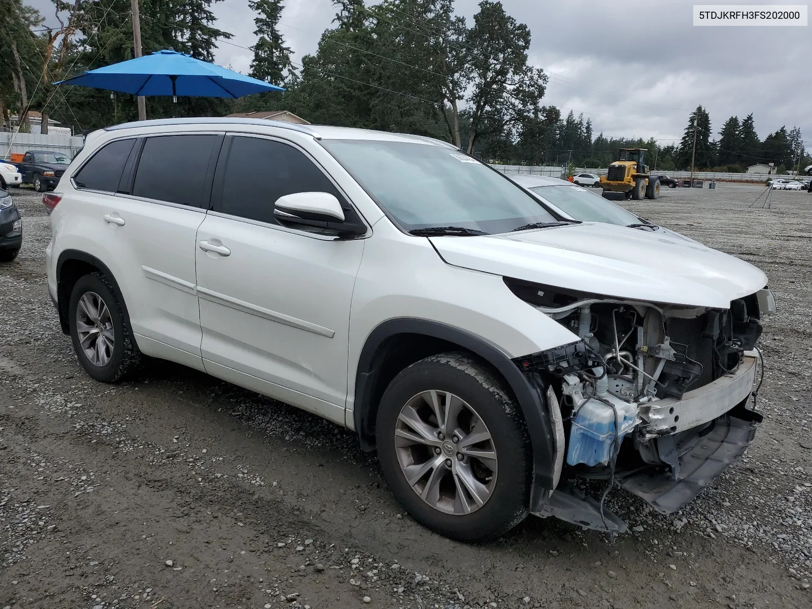 2015 Toyota Highlander Xle VIN: 5TDJKRFH3FS202000 Lot: 68084434