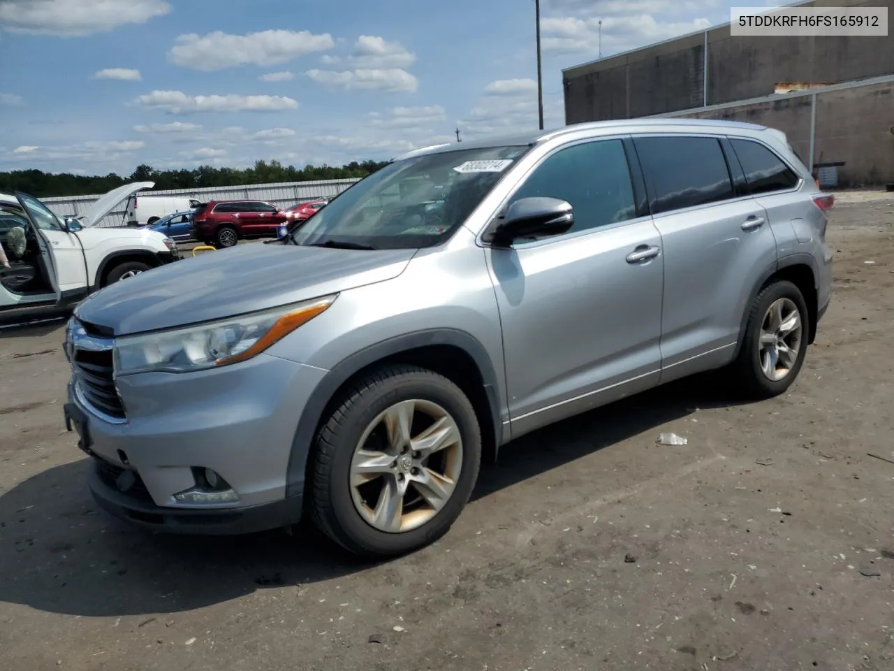 2015 Toyota Highlander Limited VIN: 5TDDKRFH6FS165912 Lot: 68302214