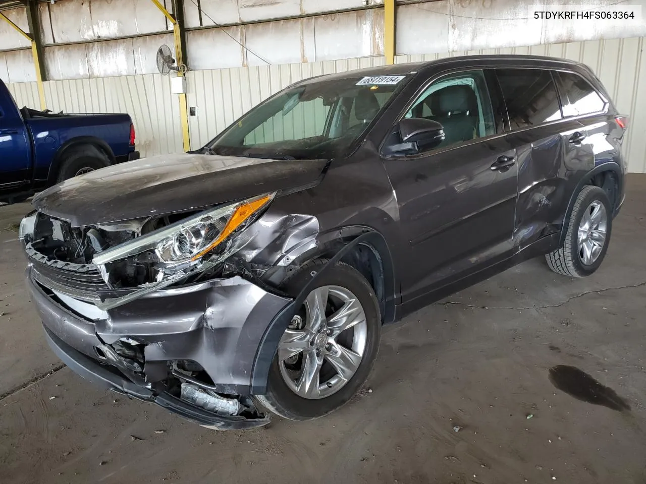 5TDYKRFH4FS063364 2015 Toyota Highlander Limited