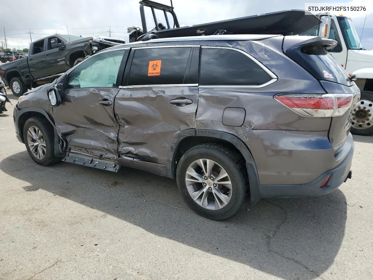 5TDJKRFH2FS150276 2015 Toyota Highlander Xle