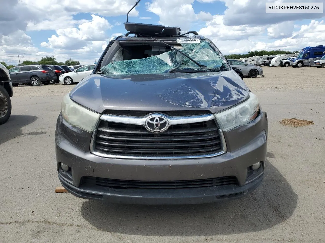 2015 Toyota Highlander Xle VIN: 5TDJKRFH2FS150276 Lot: 68447084