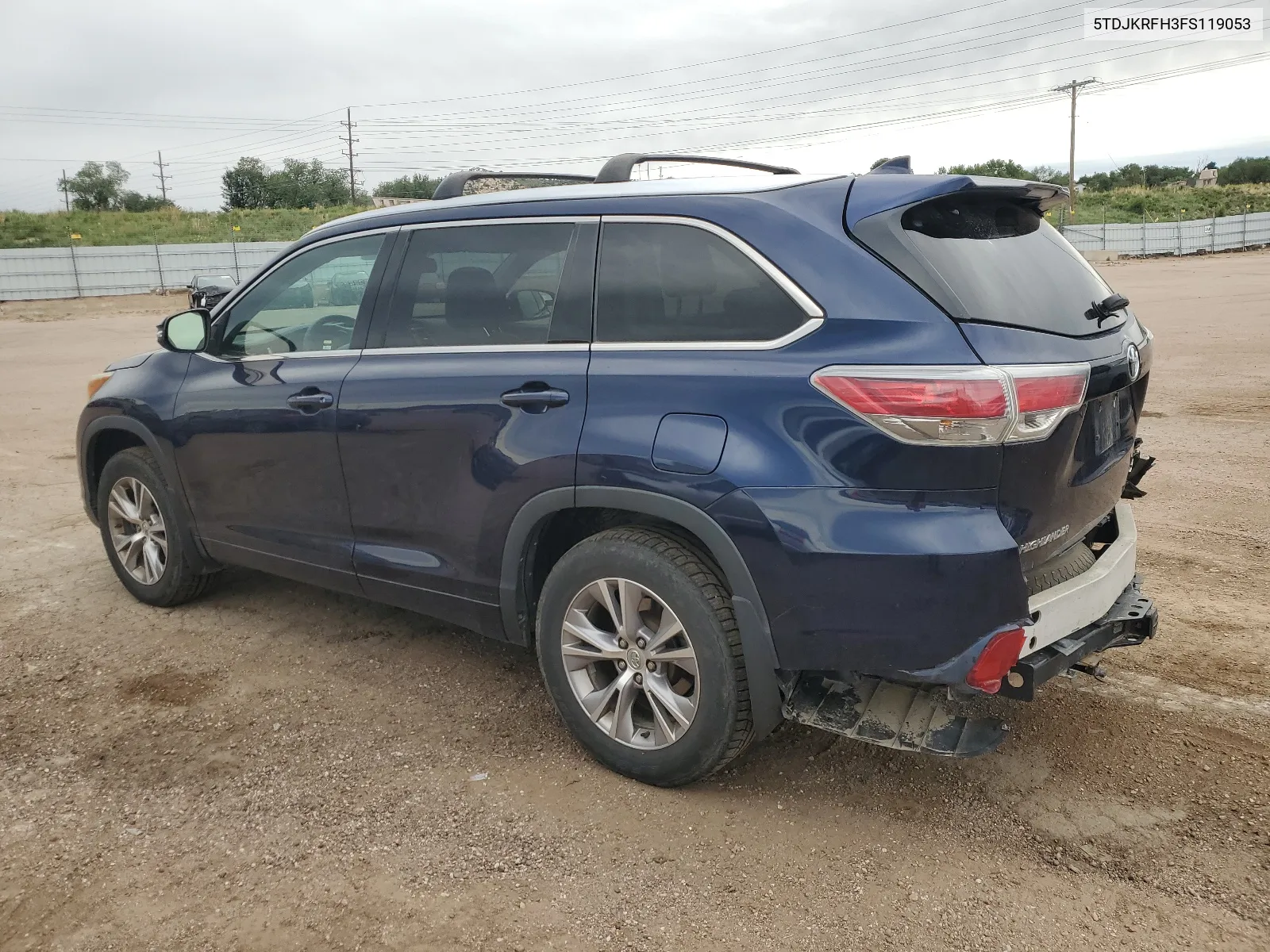 5TDJKRFH3FS119053 2015 Toyota Highlander Xle