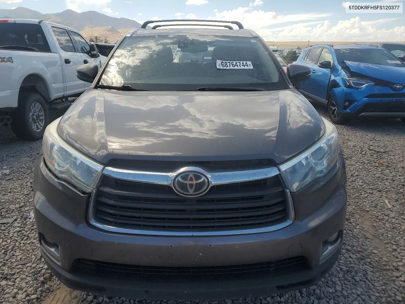 2015 Toyota Highlander Limited VIN: 5TDDKRFH5FS120377 Lot: 68764744