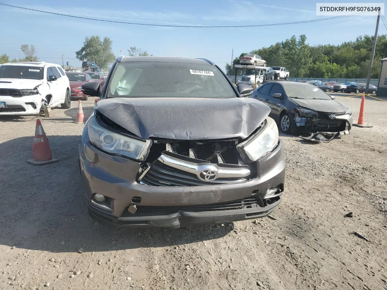 5TDDKRFH9FS076349 2015 Toyota Highlander Limited