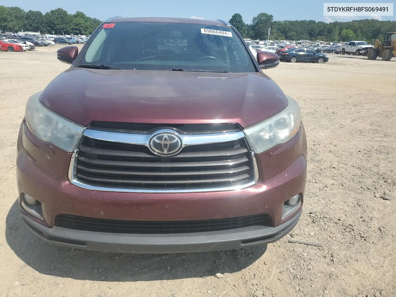 2015 Toyota Highlander Limited VIN: 5TDYKRFH8FS069491 Lot: 69066404