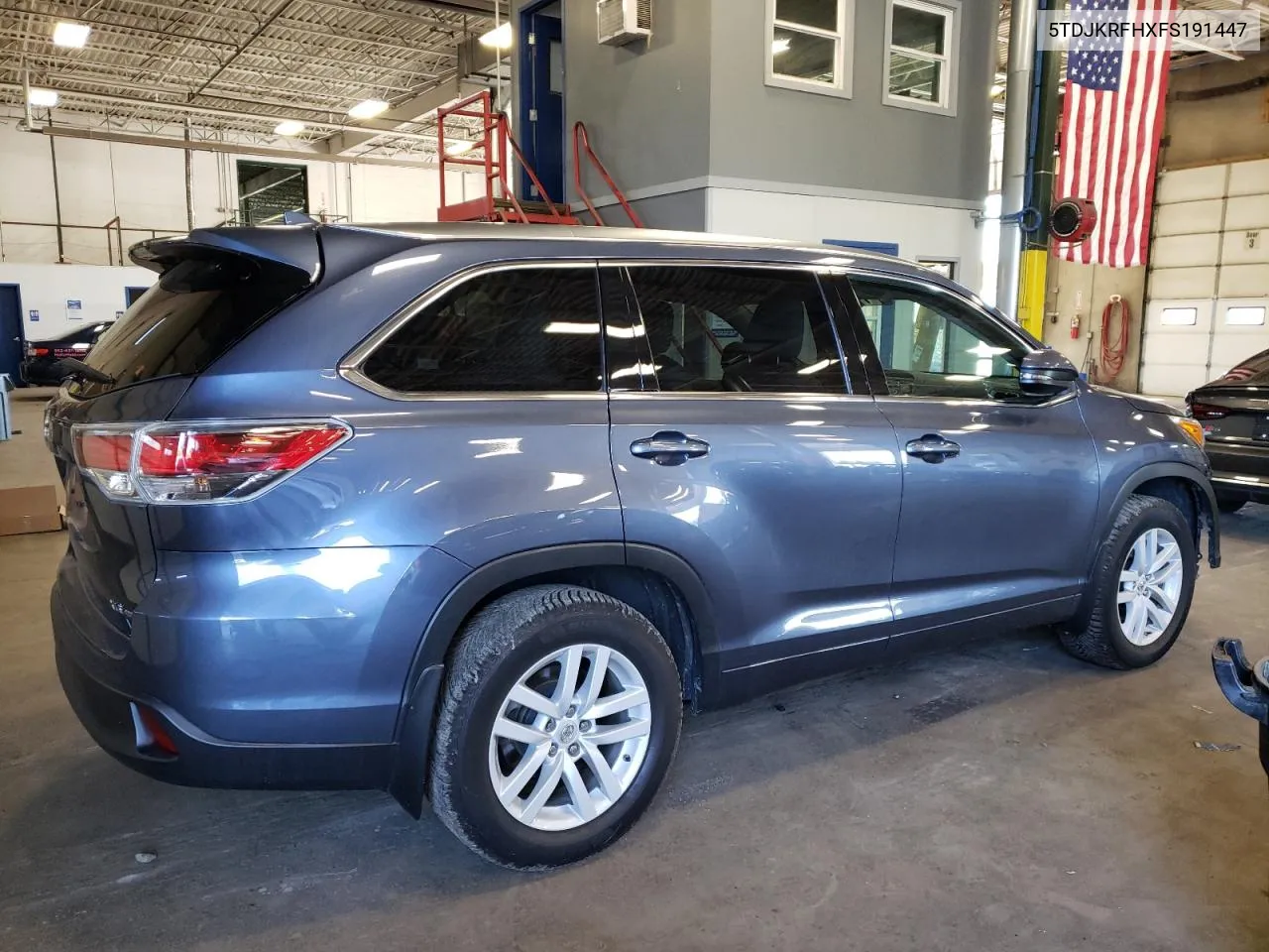 5TDJKRFHXFS191447 2015 Toyota Highlander Xle