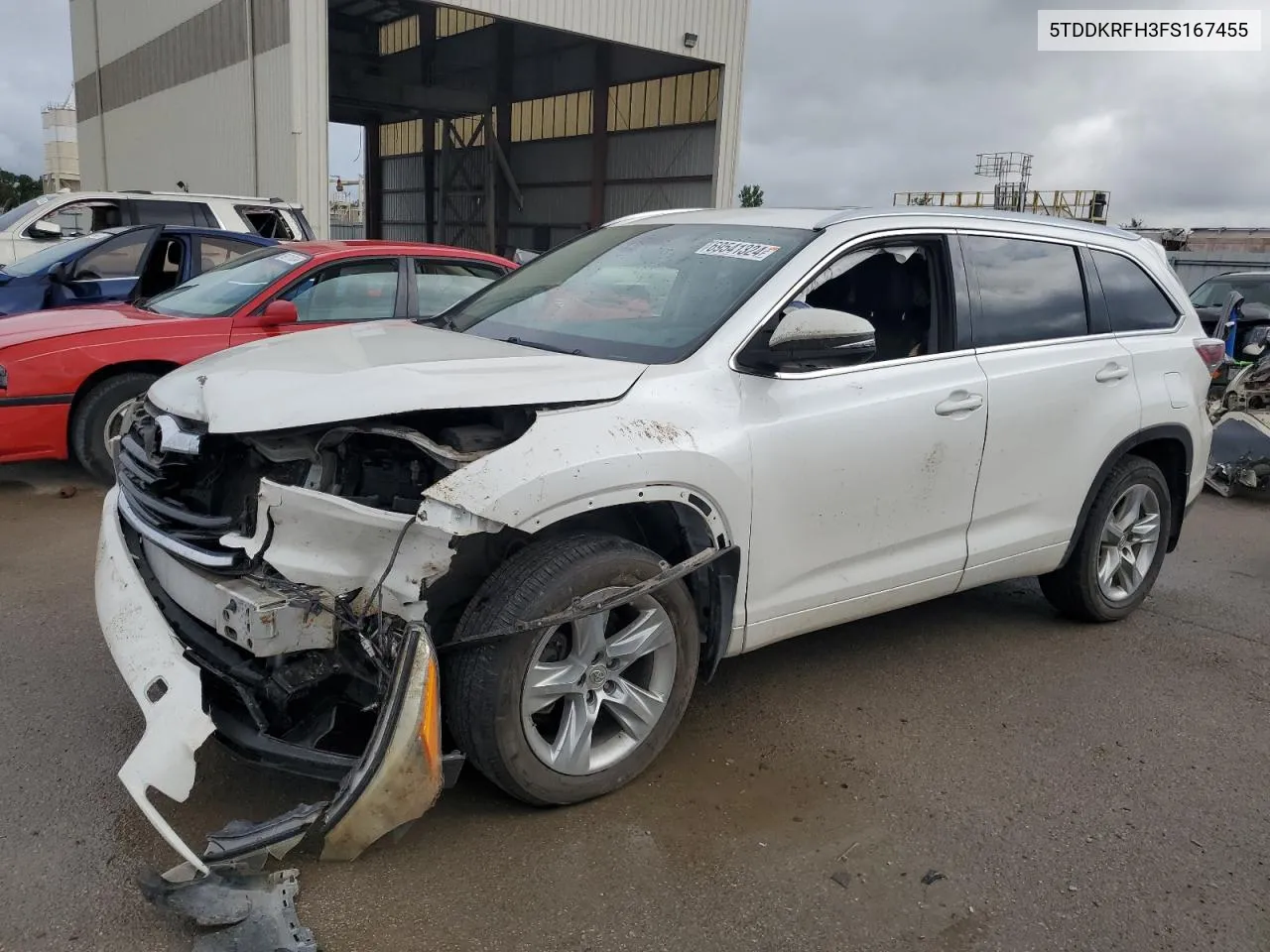 5TDDKRFH3FS167455 2015 Toyota Highlander Limited