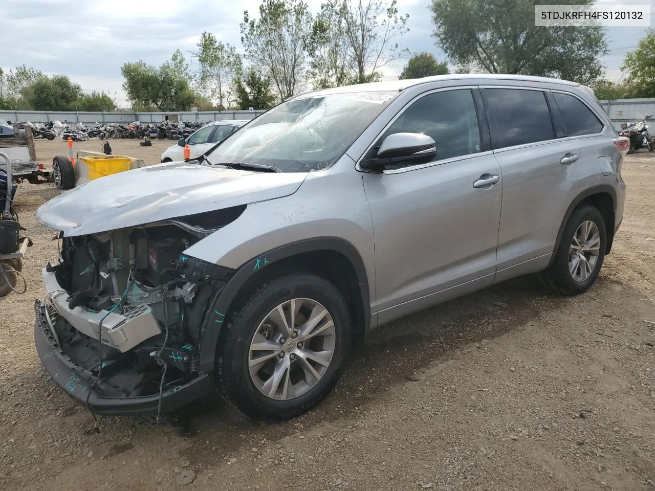 2015 Toyota Highlander Xle VIN: 5TDJKRFH4FS120132 Lot: 69764264