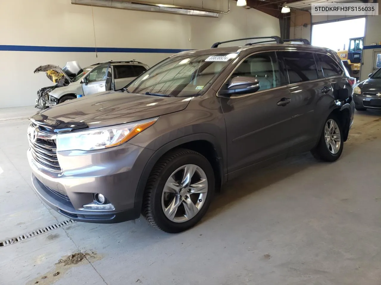 2015 Toyota Highlander Limited VIN: 5TDDKRFH3FS156035 Lot: 69838924