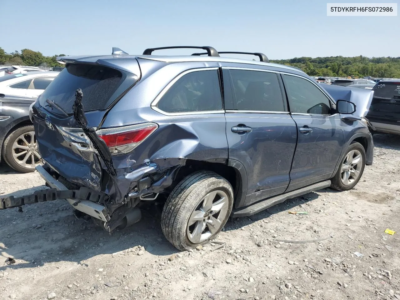 5TDYKRFH6FS072986 2015 Toyota Highlander Limited