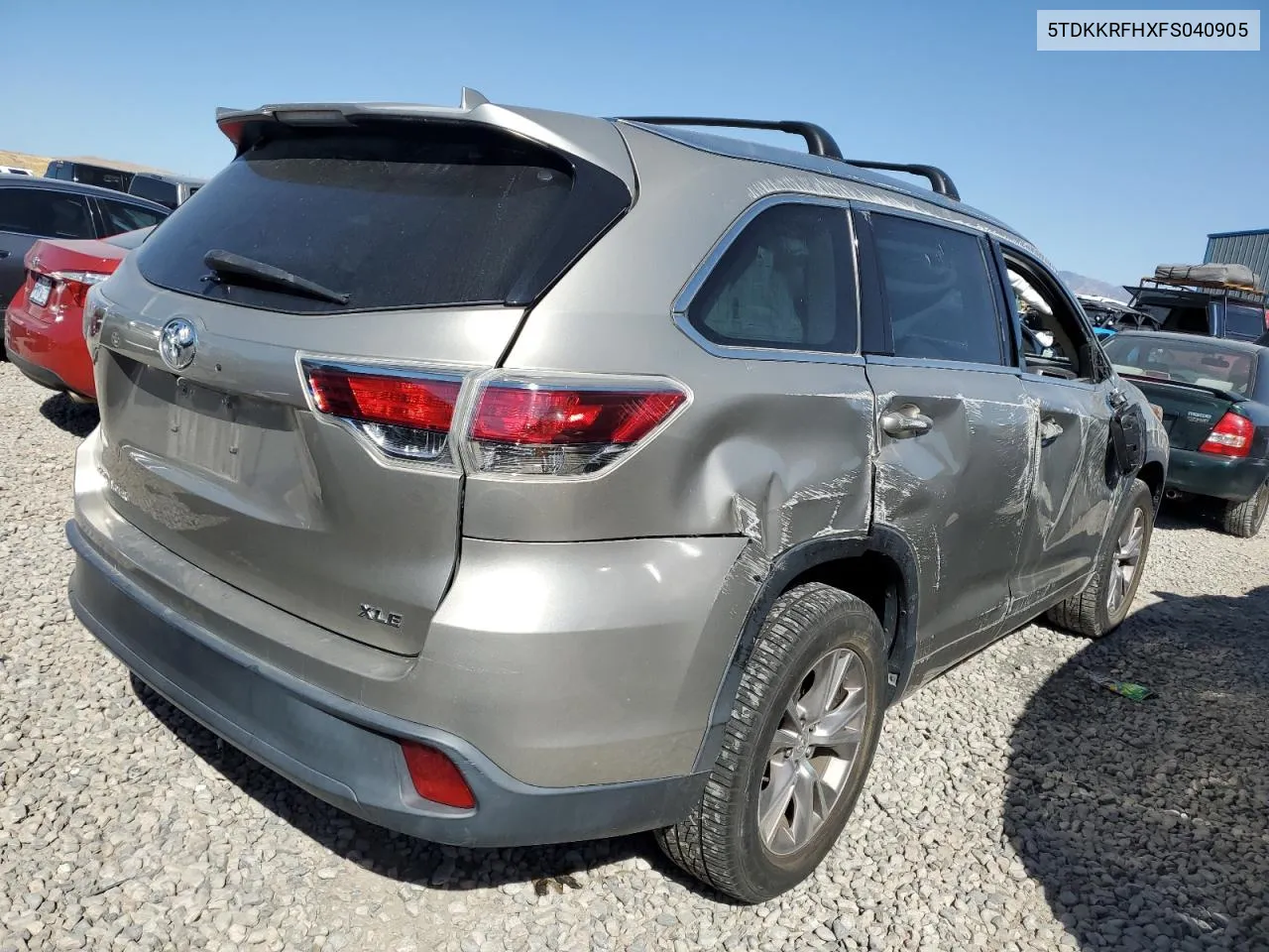 5TDKKRFHXFS040905 2015 Toyota Highlander Xle