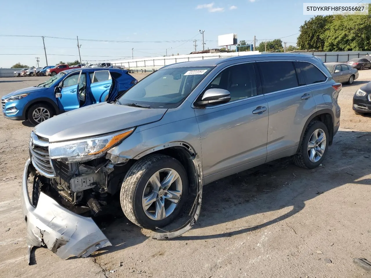 2015 Toyota Highlander Limited VIN: 5TDYKRFH8FS056627 Lot: 70222084