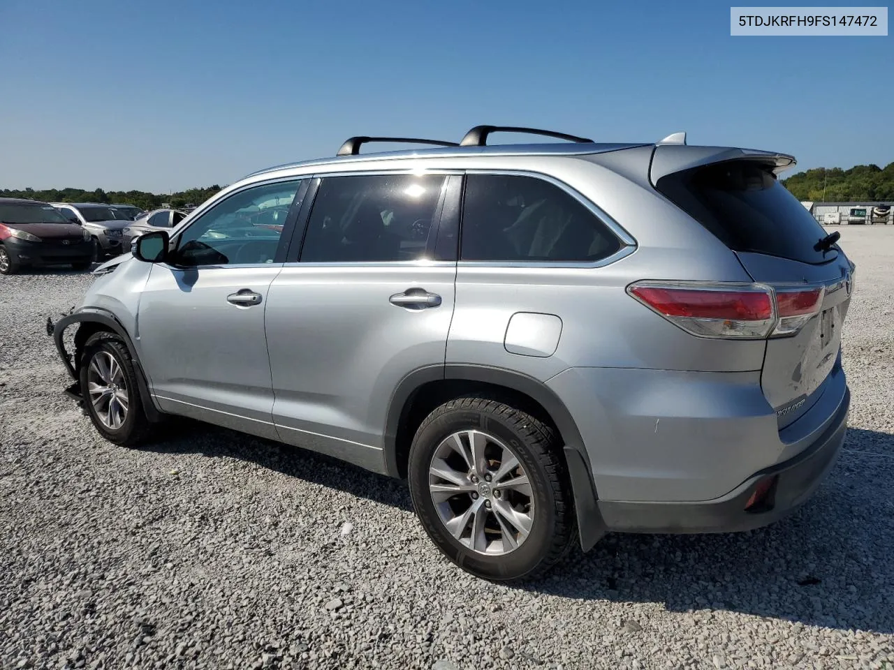 2015 Toyota Highlander Xle VIN: 5TDJKRFH9FS147472 Lot: 70573124