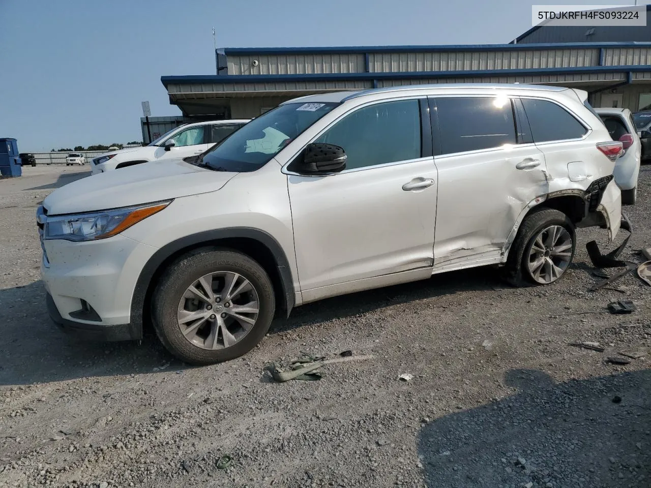 2015 Toyota Highlander Xle VIN: 5TDJKRFH4FS093224 Lot: 70671374