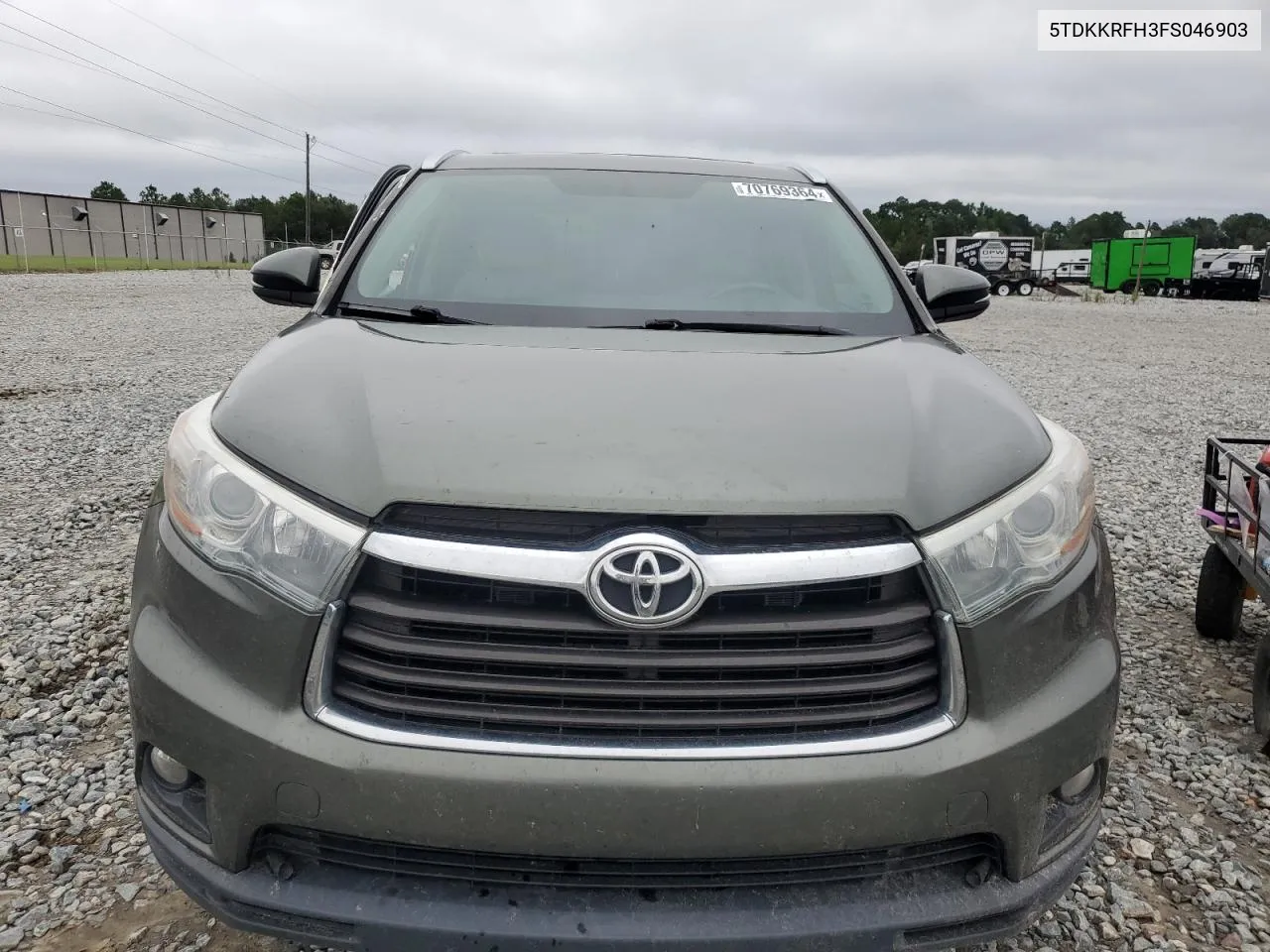 2015 Toyota Highlander Xle VIN: 5TDKKRFH3FS046903 Lot: 70769364