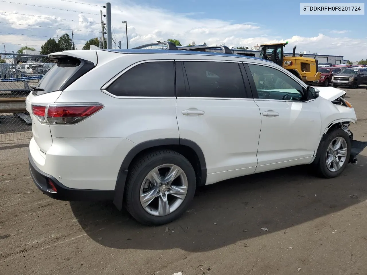 2015 Toyota Highlander Limited VIN: 5TDDKRFH0FS201724 Lot: 71317904