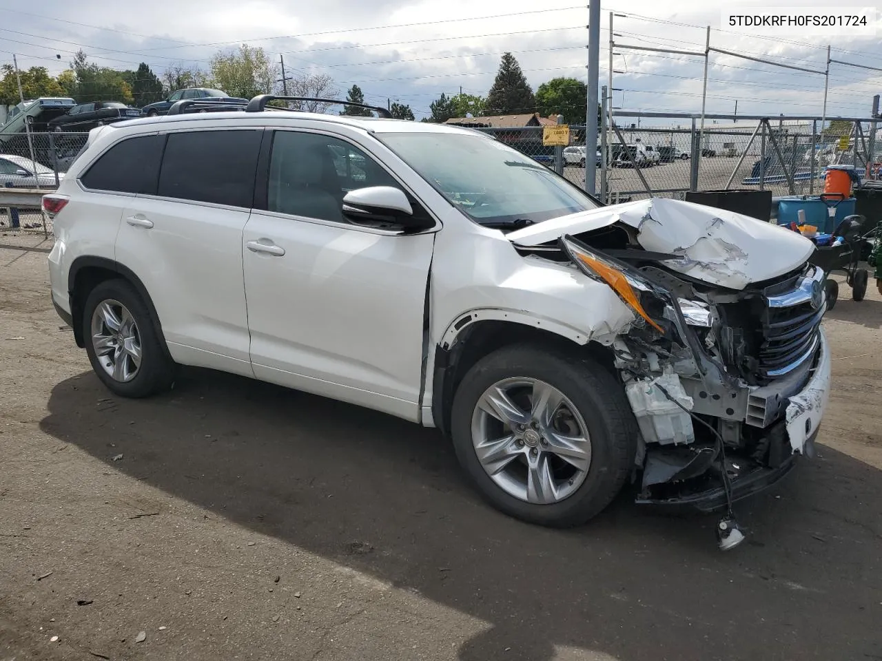 2015 Toyota Highlander Limited VIN: 5TDDKRFH0FS201724 Lot: 71317904