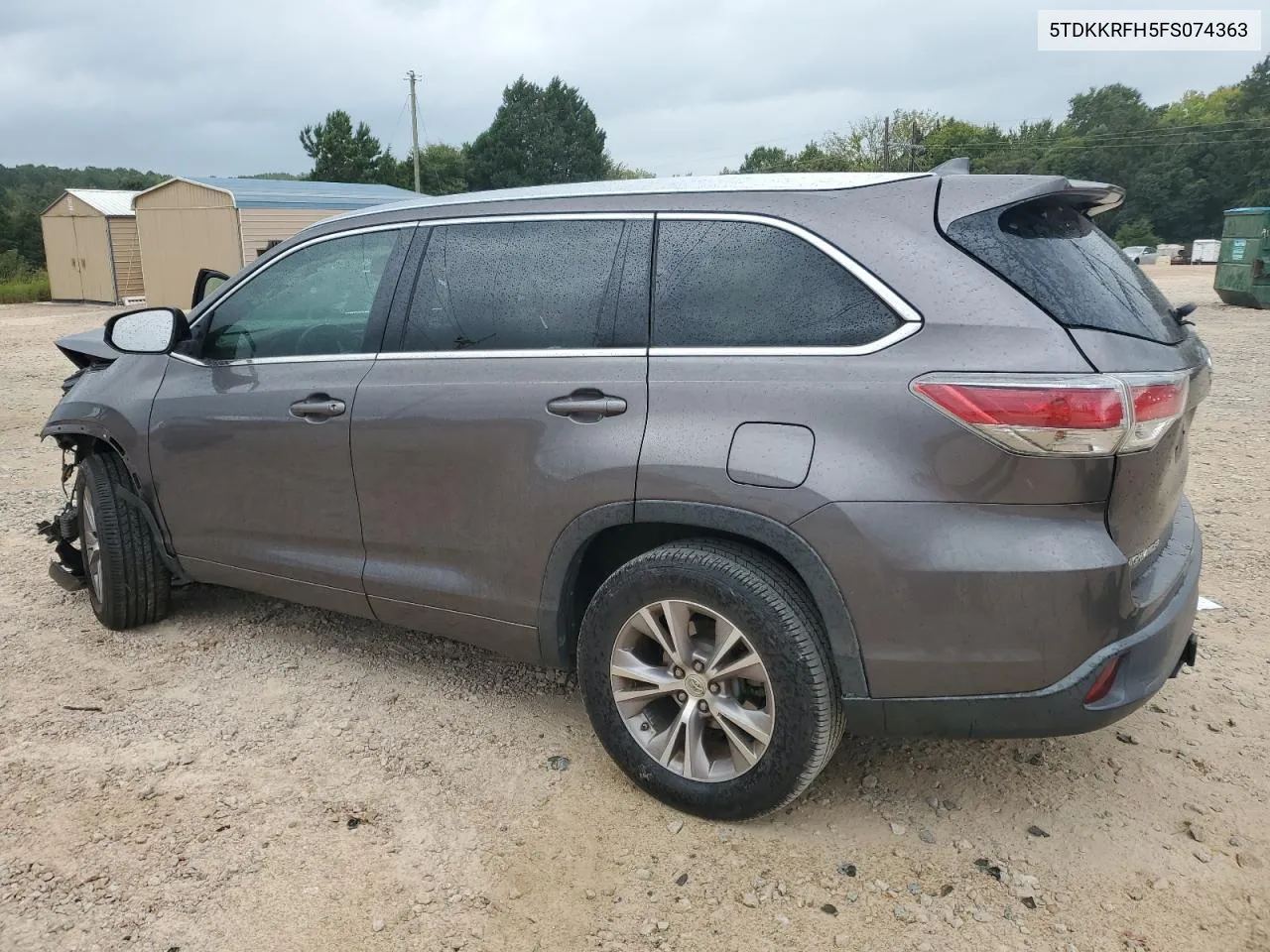 2015 Toyota Highlander Xle VIN: 5TDKKRFH5FS074363 Lot: 71360624