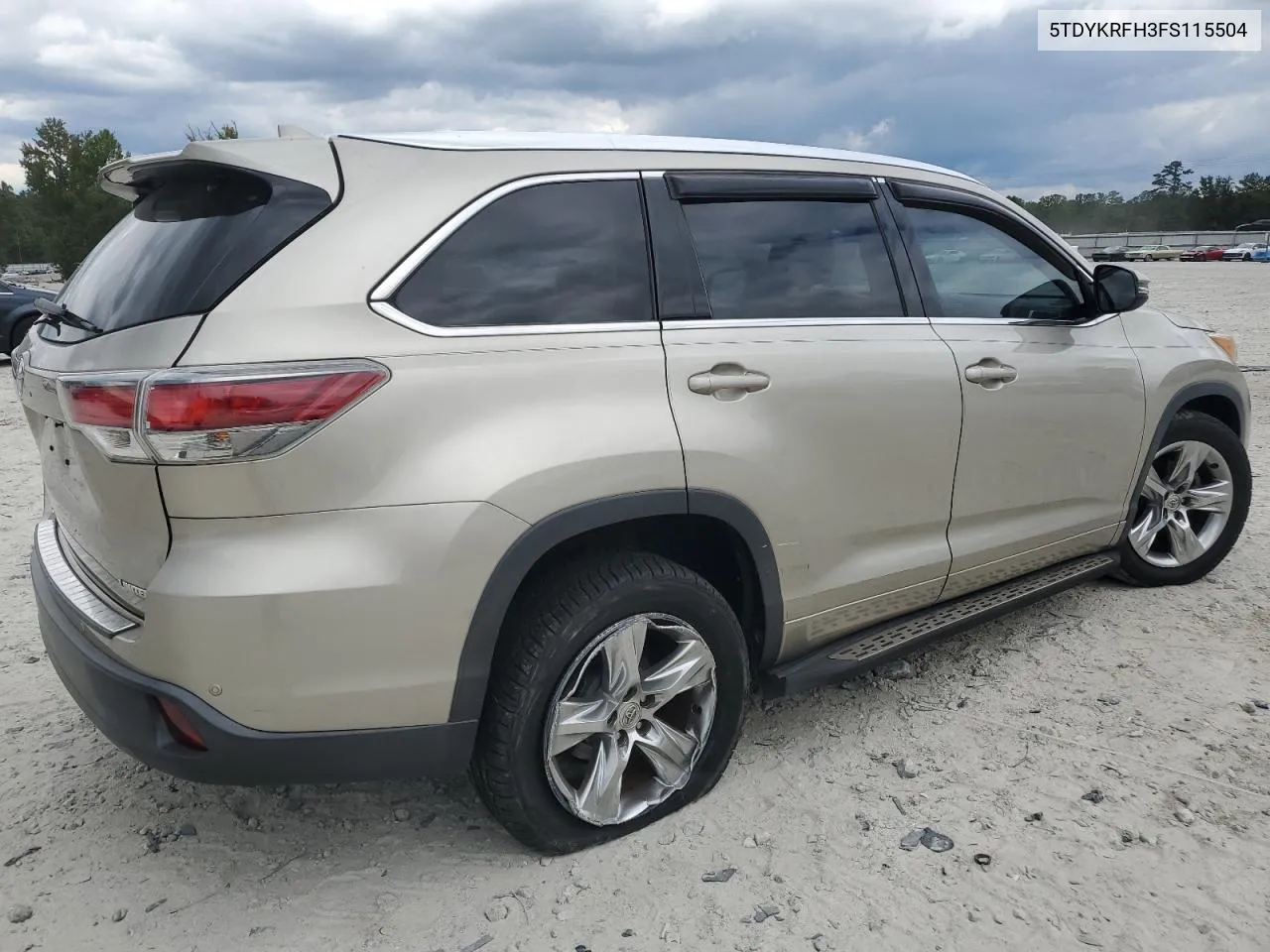 5TDYKRFH3FS115504 2015 Toyota Highlander Limited